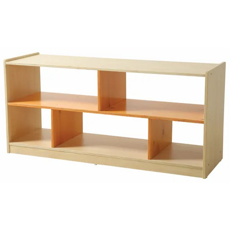 Aurum Spaces - Orange Open Back 5 Compartment Shelf - Modern Teaching Aids NZ