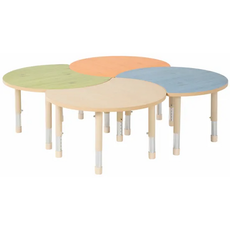 Aurum Spaces - Cut Away Table - Set of 4 - Mixed - 39-61.5 cm - Modern Teaching Aids NZ