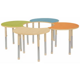Aurum Spaces - Cut Away Table - Set of 4 - Mixed - 57-79.5 cm - Modern Teaching Aids NZ