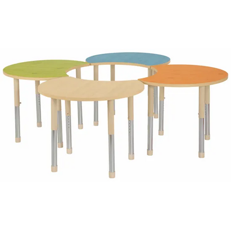 Aurum Spaces - Cut Away Table - Set of 4 - Mixed - 57-79.5 cm - Modern Teaching Aids NZ