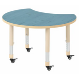 Aurum Spaces - Cut Away Table - 85 x 72 cm - Blue - 39-61.5 cm - Modern Teaching Aids NZ