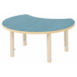 Aurum Spaces - Cut Away Table - 85 x 72 cm - Blue - 39-61.5 cm - Modern Teaching Aids NZ