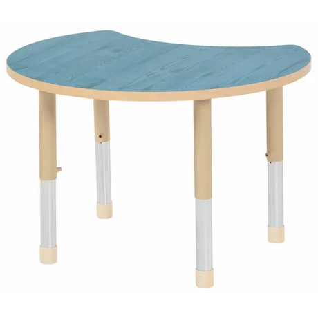 Aurum Spaces - Cut Away Table - 85 x 72 cm - Blue - 39-61.5 cm - Modern Teaching Aids NZ