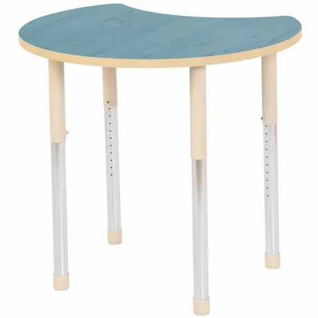 Aurum Spaces - Cut Away Table - 85 x 72 cm - Blue - 57-79.5 cm - Modern Teaching Aids NZ