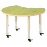 Aurum Spaces - Cut Away Table - 85 x 72 cm - Green - 39-61.5 cm - Modern Teaching Aids NZ