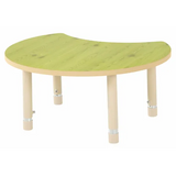 Aurum Spaces - Cut Away Table - 85 x 72 cm - Green - 39-61.5 cm - Modern Teaching Aids NZ