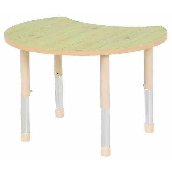 Aurum Spaces - Cut Away Table - 85 x 72 cm - Green - 39-61.5 cm - Modern Teaching Aids NZ