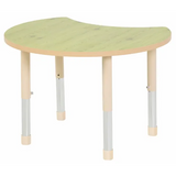 Aurum Spaces - Cut Away Table - 85 x 72 cm - Green - 39-61.5 cm - Modern Teaching Aids NZ