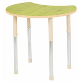 Aurum Spaces - Cut Away Table - 85 x 72 cm - Green - 57-79.5 cm - Modern Teaching Aids NZ