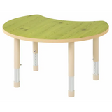Aurum Spaces - Cut Away Table - 85 x 72 cm - Green - 57-79.5 cm - Modern Teaching Aids NZ