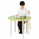 Aurum Spaces - Cut Away Table - 85 x 72 cm - Green - 57-79.5 cm - Modern Teaching Aids NZ