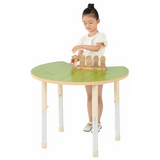 Aurum Spaces - Cut Away Table - 85 x 72 cm - Green - 57-79.5 cm - Modern Teaching Aids NZ