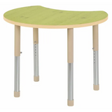 Aurum Spaces - Cut Away Table - 85 x 72 cm - Green - 57-79.5 cm - Modern Teaching Aids NZ