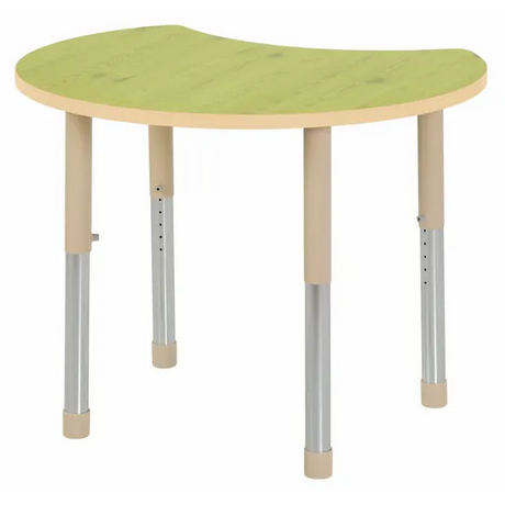 Aurum Spaces - Cut Away Table - 85 x 72 cm - Green - 57-79.5 cm - Modern Teaching Aids NZ