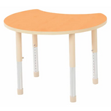 Aurum Spaces - Cut Away Table - 85 x 72 cm - Orange - 39-61.5 cm - Modern Teaching Aids NZ