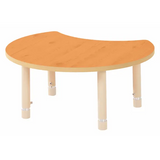 Aurum Spaces - Cut Away Table - 85 x 72 cm - Orange - 39-61.5 cm - Modern Teaching Aids NZ