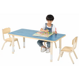 Aurum Spaces - Rectangle Table - 120 x 60 cm - Blue - 39-61.5 cm - Modern Teaching Aids NZ