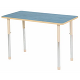 Aurum Spaces - Rectangle Table - 120 x 60 cm - Blue - 57-79.5 cm - Modern Teaching Aids NZ