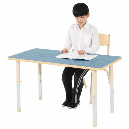 Aurum Spaces - Rectangle Table - 120 x 60 cm - Blue - 57-79.5 cm - Modern Teaching Aids NZ