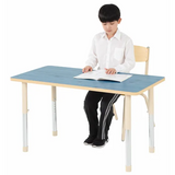Aurum Spaces - Rectangle Table - 120 x 60 cm - Blue - 57-79.5 cm - Modern Teaching Aids NZ