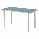 Aurum Spaces - Rectangle Table - 120 x 60 cm - Blue - 57-79.5 cm - Modern Teaching Aids NZ