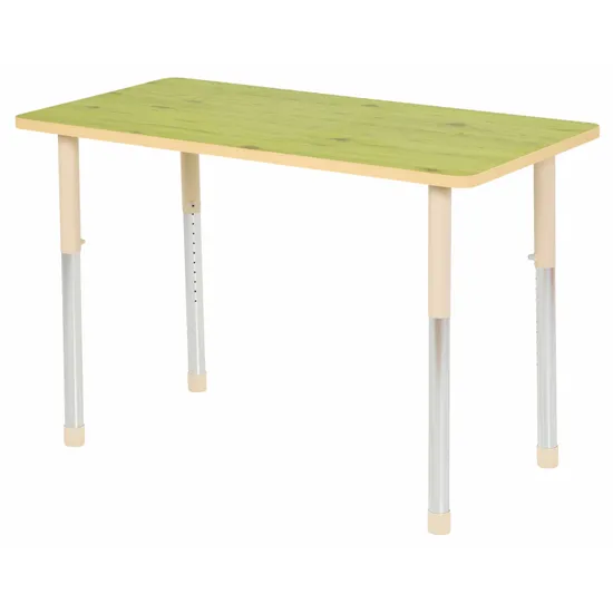 Aurum Spaces - Rectangle Table - 120 x 60 cm - Green - 57-79.5 cm - Modern Teaching Aids NZ