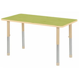 Aurum Spaces - Rectangle Table - 120 x 60 cm - Green - 57-79.5 cm - Modern Teaching Aids NZ