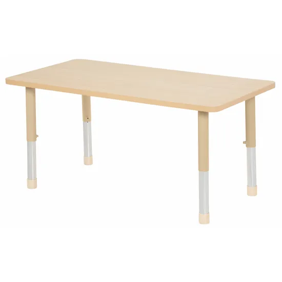 Aurum Spaces - Rectangle Table - 120 x 60 cm - Natural - 57-79.5 cm - Modern Teaching Aids NZ