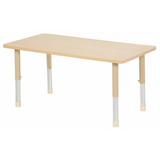 Aurum Spaces - Rectangle Table - 120 x 60 cm - Natural - 57-79.5 cm - Modern Teaching Aids NZ
