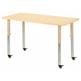 Aurum Spaces - Rectangle Table - 120 x 60 cm - Natural - 57-79.5 cm - Modern Teaching Aids NZ