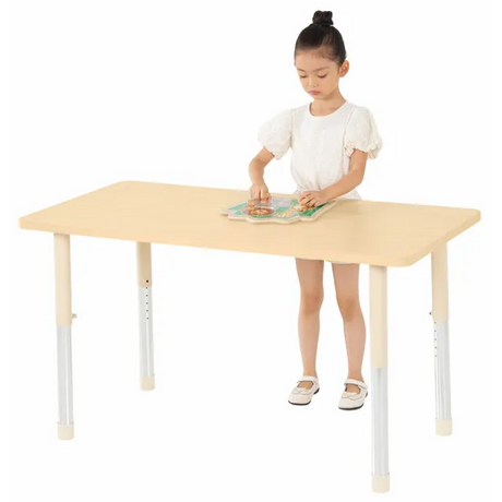 Aurum Spaces - Rectangle Table - 120 x 60 cm - Natural - 57-79.5 cm - Modern Teaching Aids NZ
