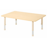 Aurum Spaces - Rectangle Table - 120 x 80 cm - Natural - 39-61.5 cm - Modern Teaching Aids NZ
