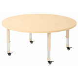 Aurum Spaces - Round Table - 120 cm - Natural - 39-61.5 cm - Modern Teaching Aids NZ