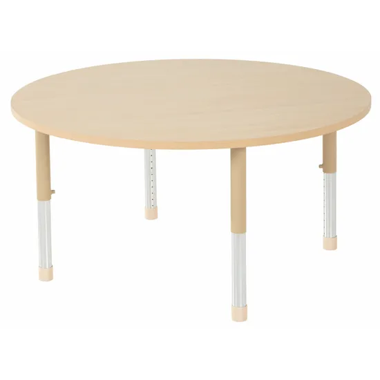Aurum Spaces - Round Table - 120 cm - Natural - 39-61.5 cm - Modern Teaching Aids NZ