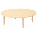 Aurum Spaces - Round Table - 120 cm - Natural - 39-61.5 cm - Modern Teaching Aids NZ