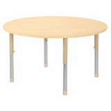 Aurum Spaces - Round Table - 120 cm - Natural - 57-79.5 cm - Modern Teaching Aids NZ
