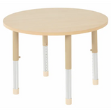 Aurum Spaces - Round Table - 85 cm - Natural - 39-61.5 cm - Modern Teaching Aids NZ