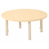 Aurum Spaces - Round Table - 85 cm - Natural - 39-61.5 cm - Modern Teaching Aids NZ