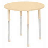 Aurum Spaces - Round Table - 85 cm - Natural - 57-79.5 cm - Modern Teaching Aids NZ