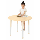 Aurum Spaces - Round Table - 85 cm - Natural - 57-79.5 cm - Modern Teaching Aids NZ