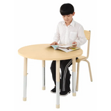 Aurum Spaces - Round Table - 85 cm - Natural - 57-79.5 cm - Modern Teaching Aids NZ