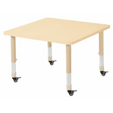 Aurum Spaces - Square Table - 80 x 80 cm - Natural - 39-61.5 cm - Modern Teaching Aids NZ