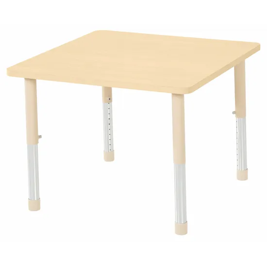 Aurum Spaces - Square Table - 80 x 80 cm - Natural - 39-61.5 cm - Modern Teaching Aids NZ