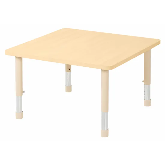 Aurum Spaces - Square Table - 80 x 80 cm - Natural - 39-61.5 cm - Modern Teaching Aids NZ