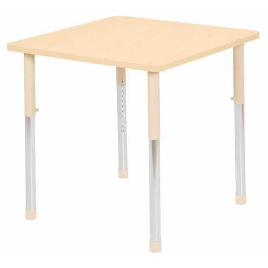 Aurum Spaces - Square Table - 80 x 80 cm - Natural - 57-79.5 cm - Modern Teaching Aids NZ