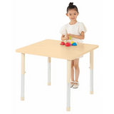Aurum Spaces - Square Table - 80 x 80 cm - Natural - 57-79.5 cm - Modern Teaching Aids NZ