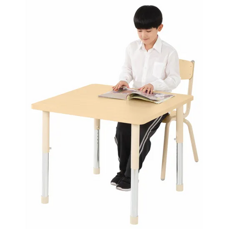 Aurum Spaces - Square Table - 80 x 80 cm - Natural - 57-79.5 cm - Modern Teaching Aids NZ