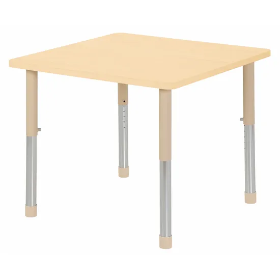 Aurum Spaces - Square Table - 80 x 80 cm - Natural - 57-79.5 cm - Modern Teaching Aids NZ