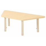 Aurum Spaces - Trapezoidal Table - 120 x 50 cm - Natural - 39-61.5 cm - Modern Teaching Aids NZ