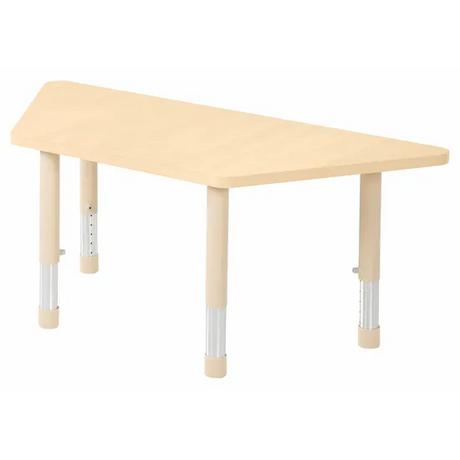 Aurum Spaces - Trapezoidal Table - 120 x 50 cm - Natural - 39-61.5 cm - Modern Teaching Aids NZ